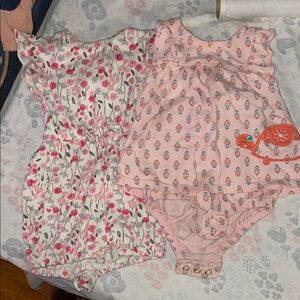 Floral and Patterned Kids Bodysuit Set